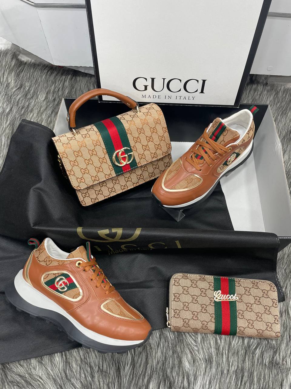 GG - Bag , Shoes and Wallet Set